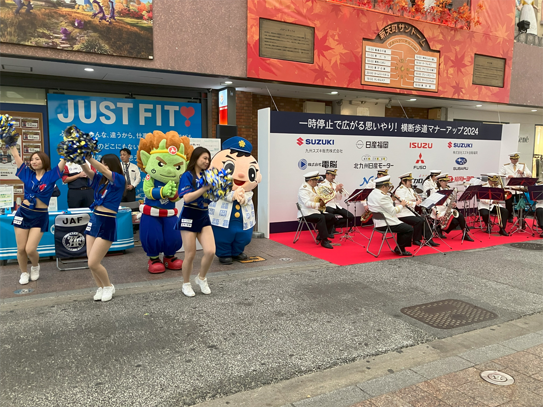 偶然に！福岡県警察音楽隊の演奏を